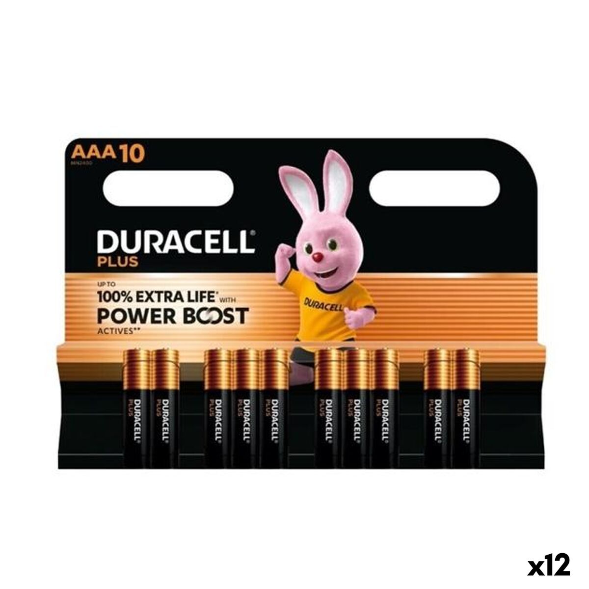 Alkaline Batteries DURACELL PLUS POWER 1,5 V AAA 10 Pieces (12 Units) Picture of Alkaline Batteries DURACELL PLUS POWER 1,5 V AAA 10 Pieces (12 Units)