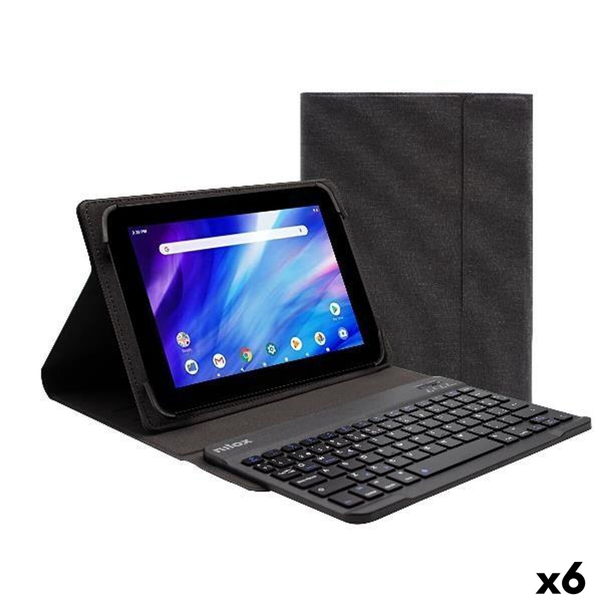 Case for Tablet and Keyboard Nilox Black Picture of Case for Tablet and Keyboard Nilox Black