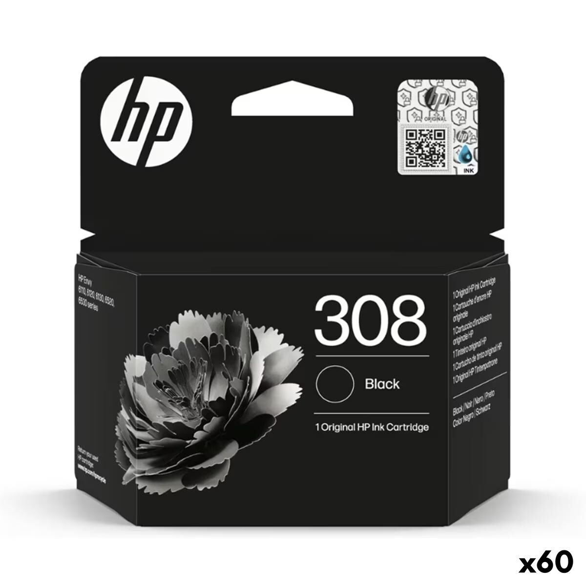 Imagen de Original Ink Cartridge HP Nº 308 Black (60 Units)