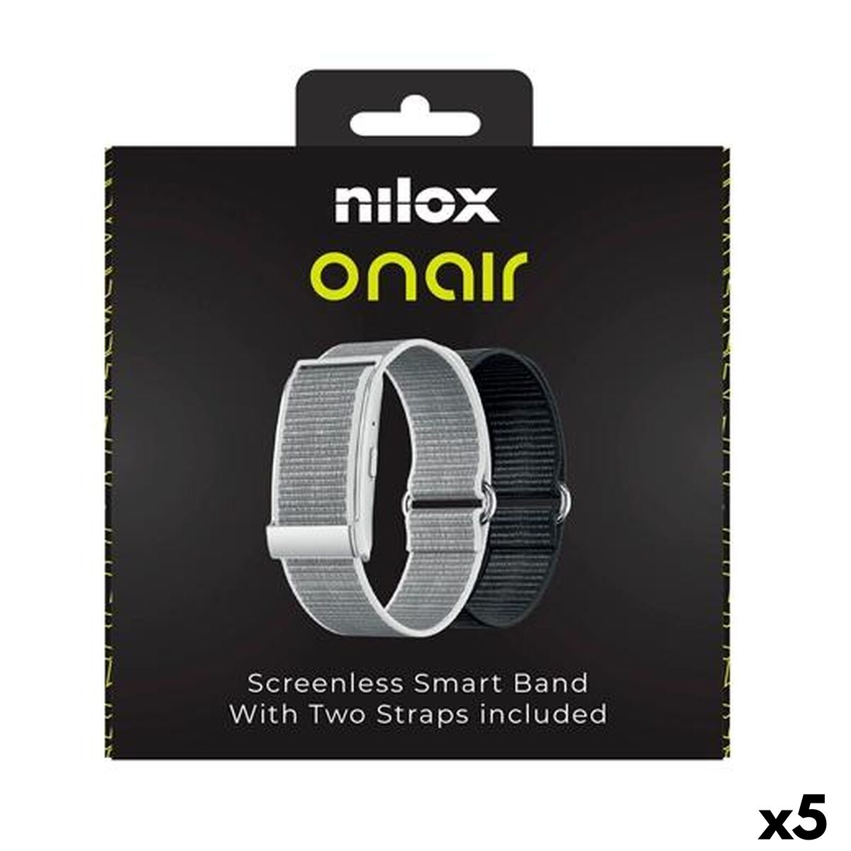 Picture of Activity Bangle Nilox ONAIR Black Silver (5 Units)