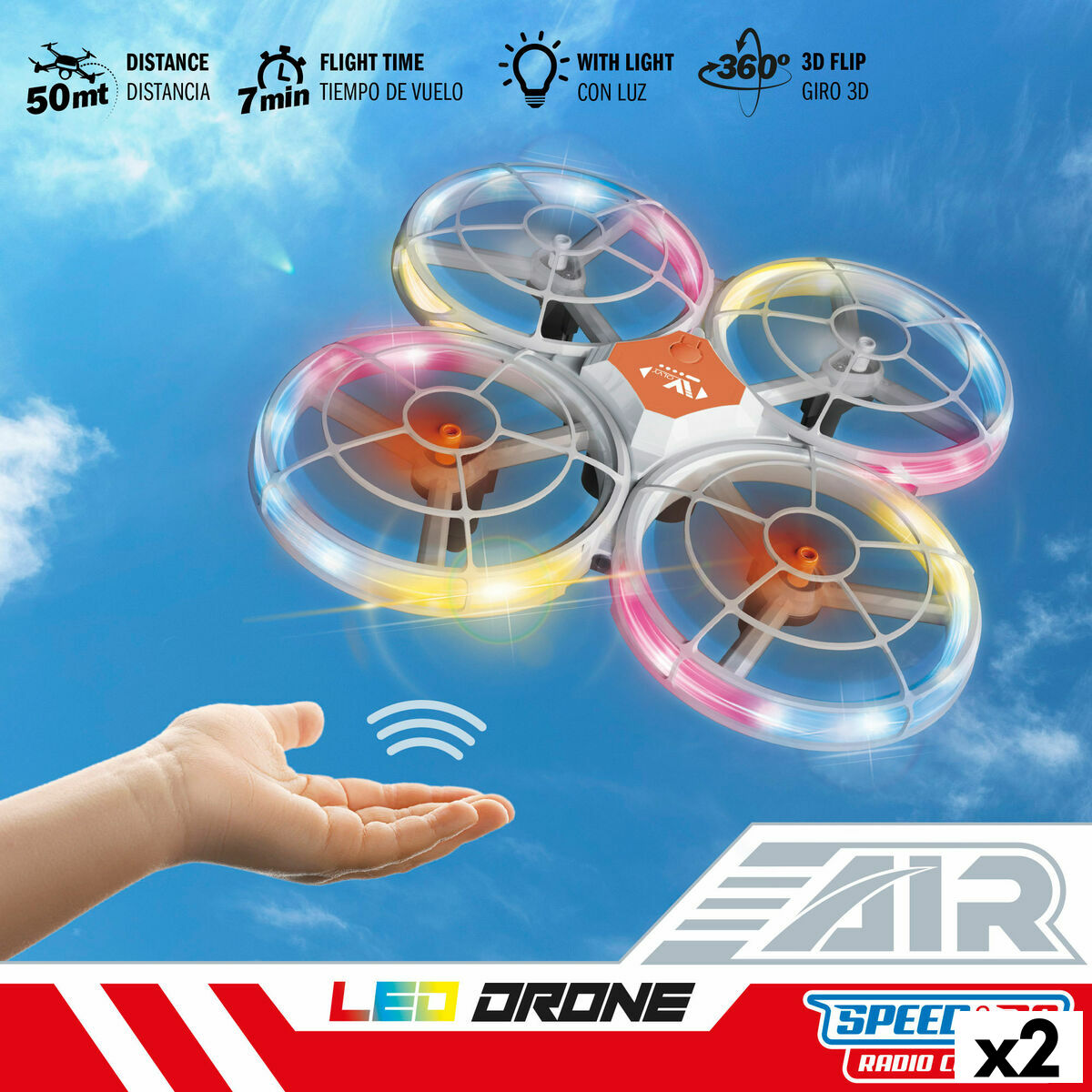Afbeeldingen van Radio control Helicopter Colorbaby (2 Units)
