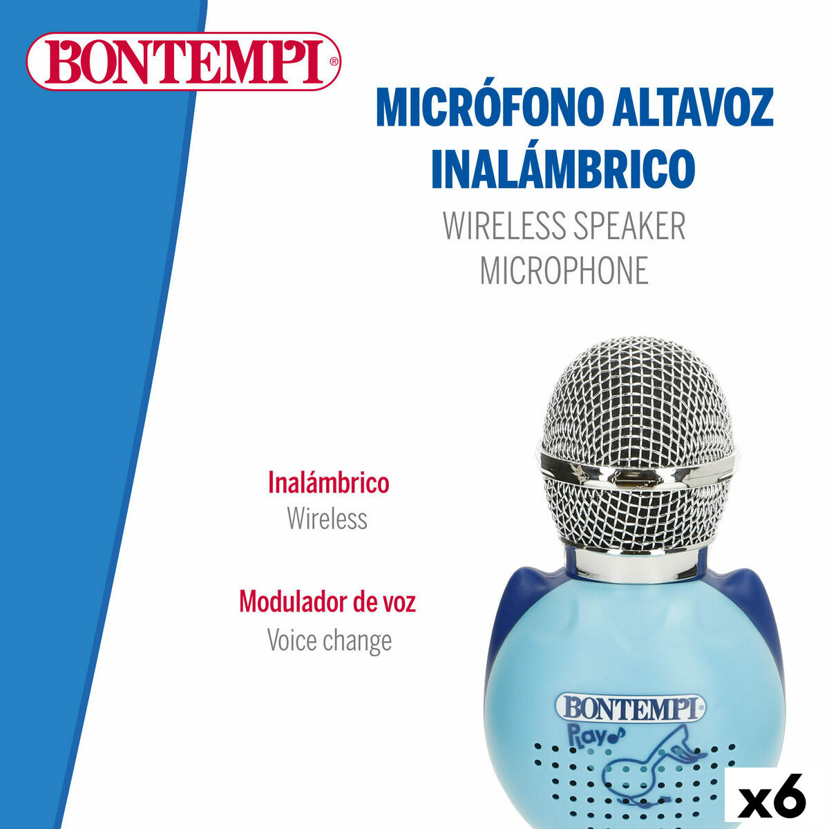 Mikrofonem Karaoke Bontempi 6 Sztuk