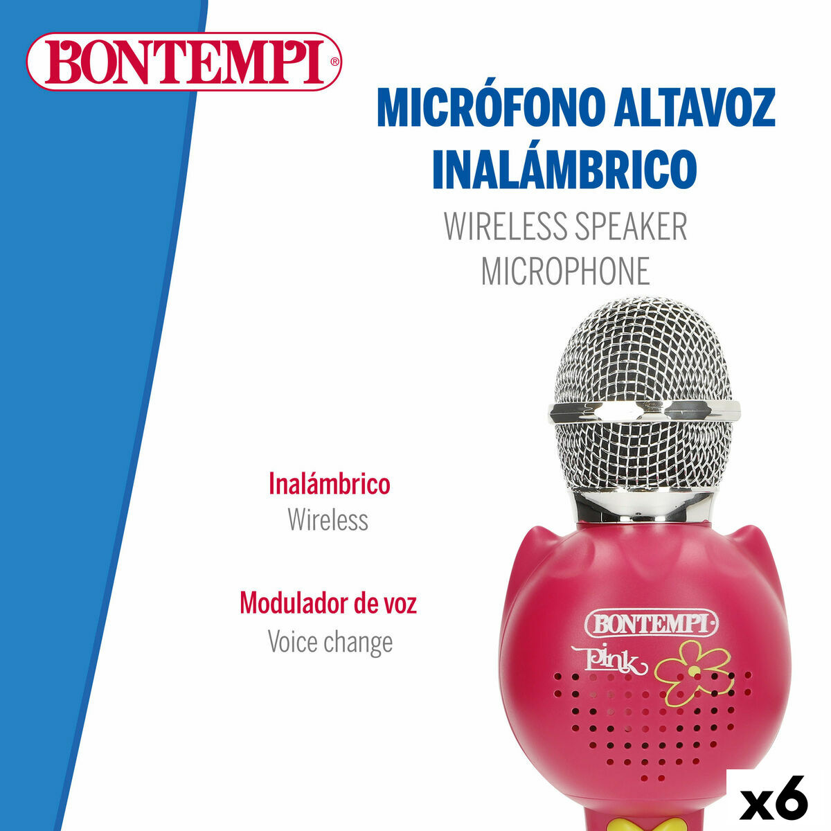 Mikrofonem Karaoke Bontempi 6 Sztuk