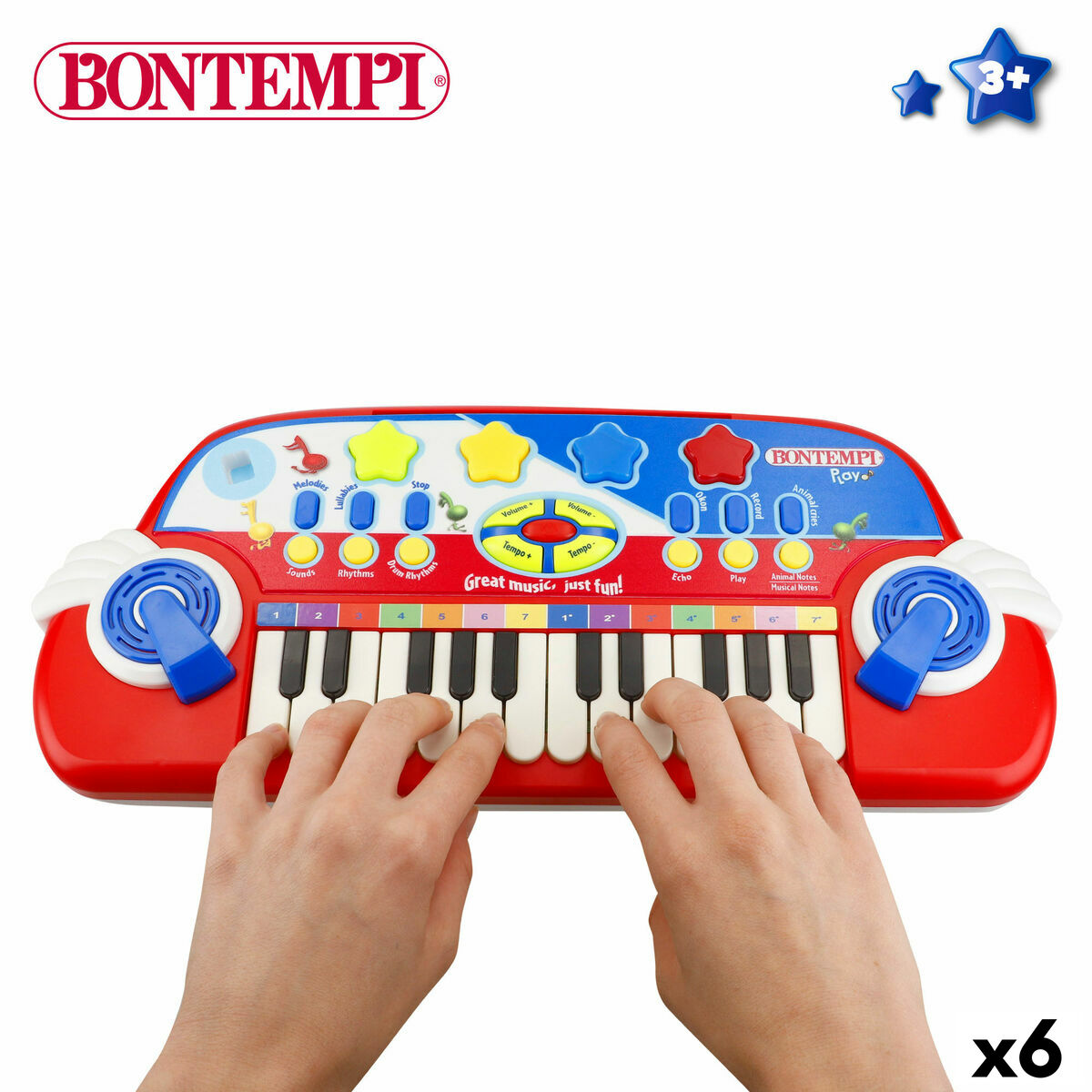Pianino Elektroniczne Bontempi 38 x 18 x 17 cm (6 Sztuk)