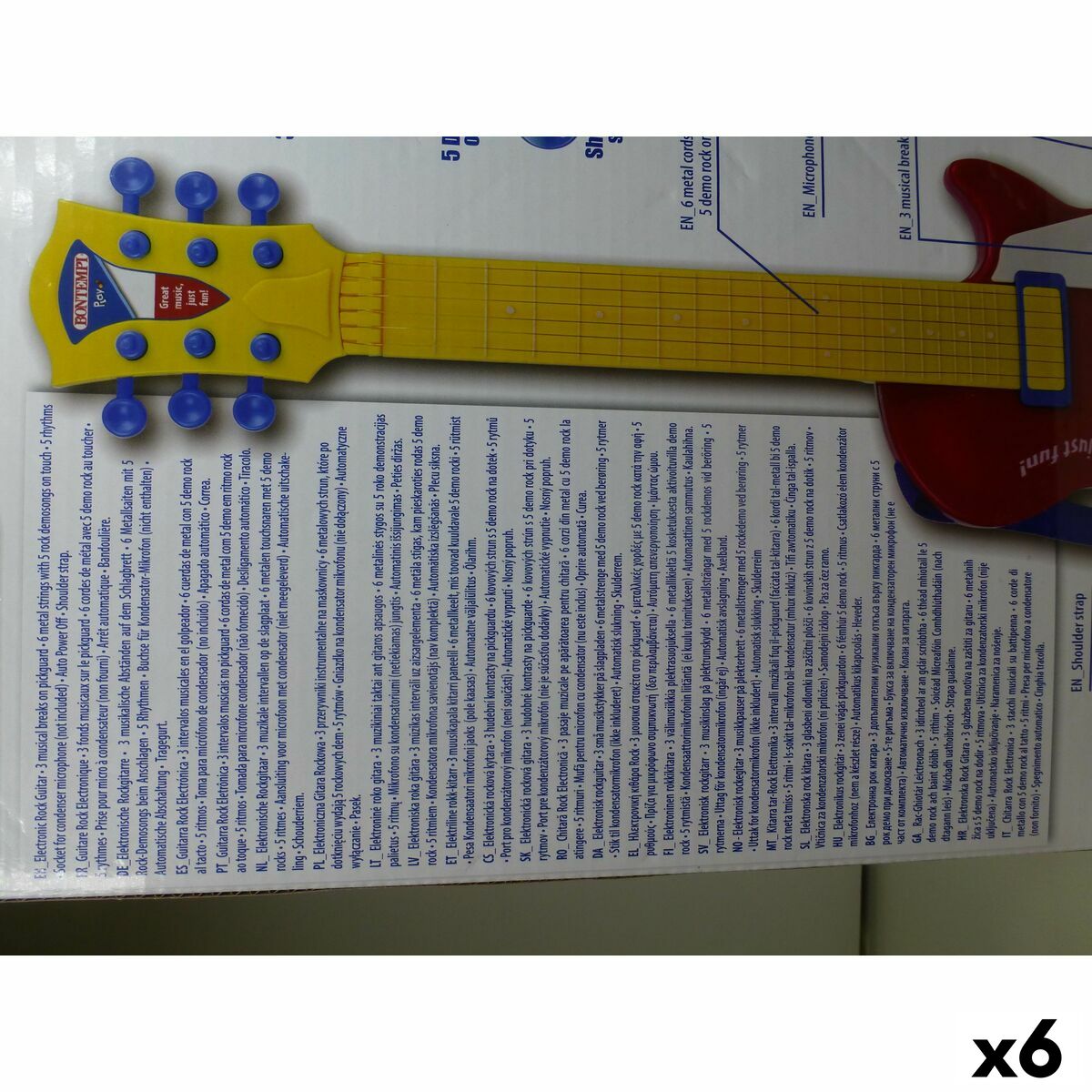 Gitara Dziecięca Bontempi 20 x 56 x 4 cm (6 Sztuk)