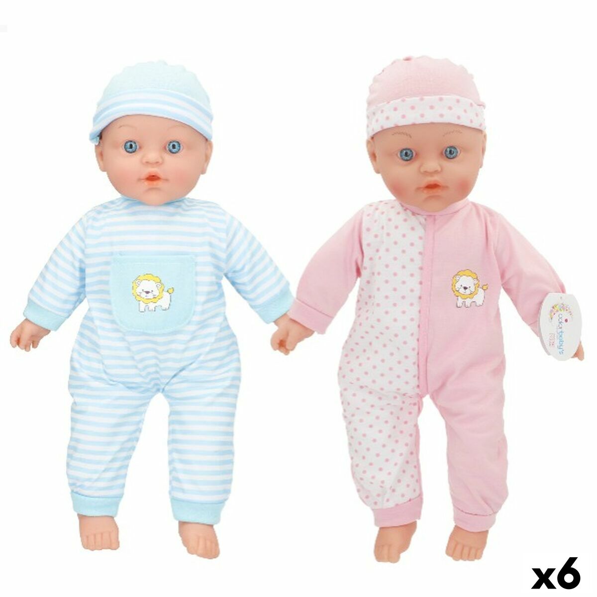 Poupée Bébé Colorbaby 28 x 46 x 11,5 cm 6 Unités