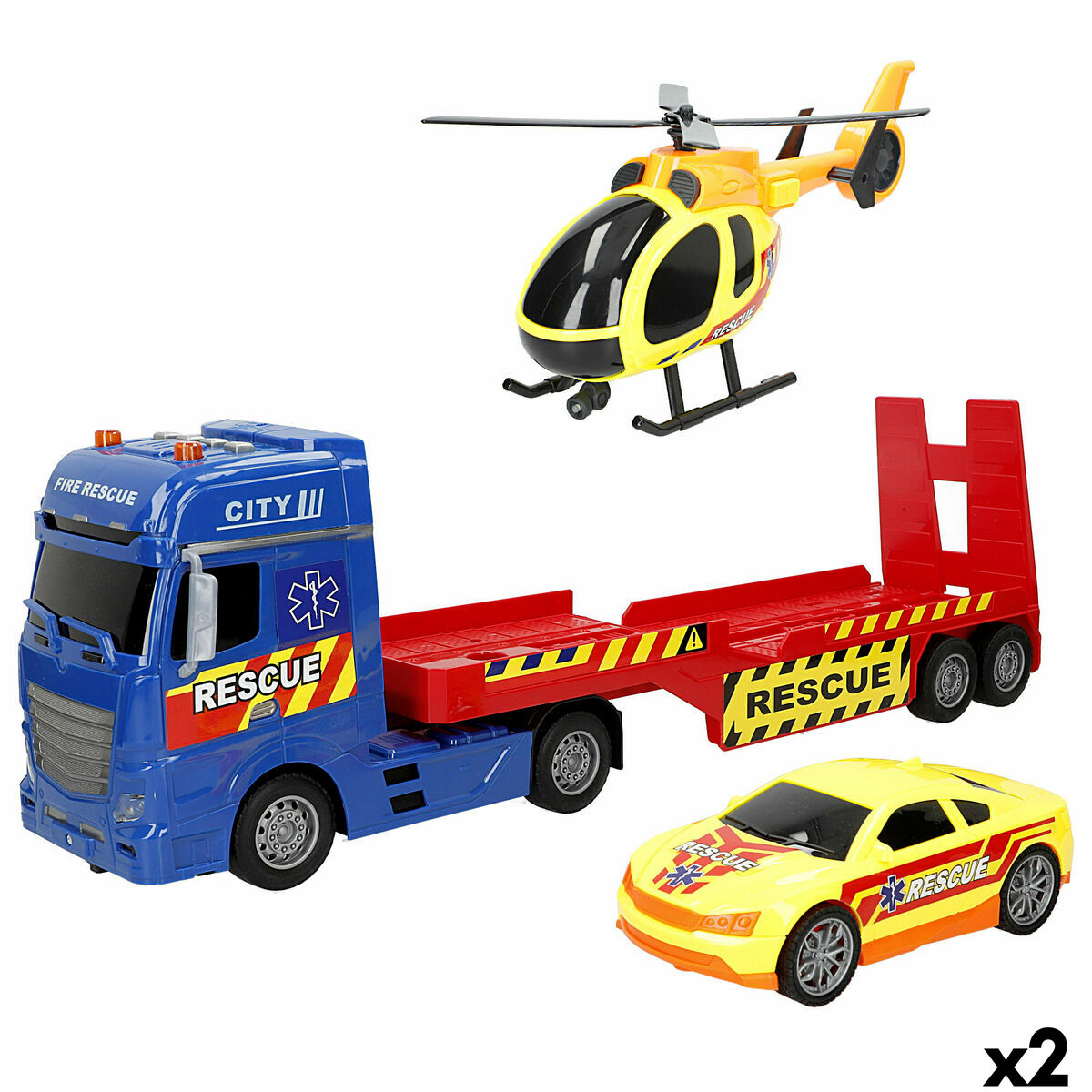 Φορτηγό για Αυτοκίνητα Speed & Go 55 x 17 x 12 cm (x2)