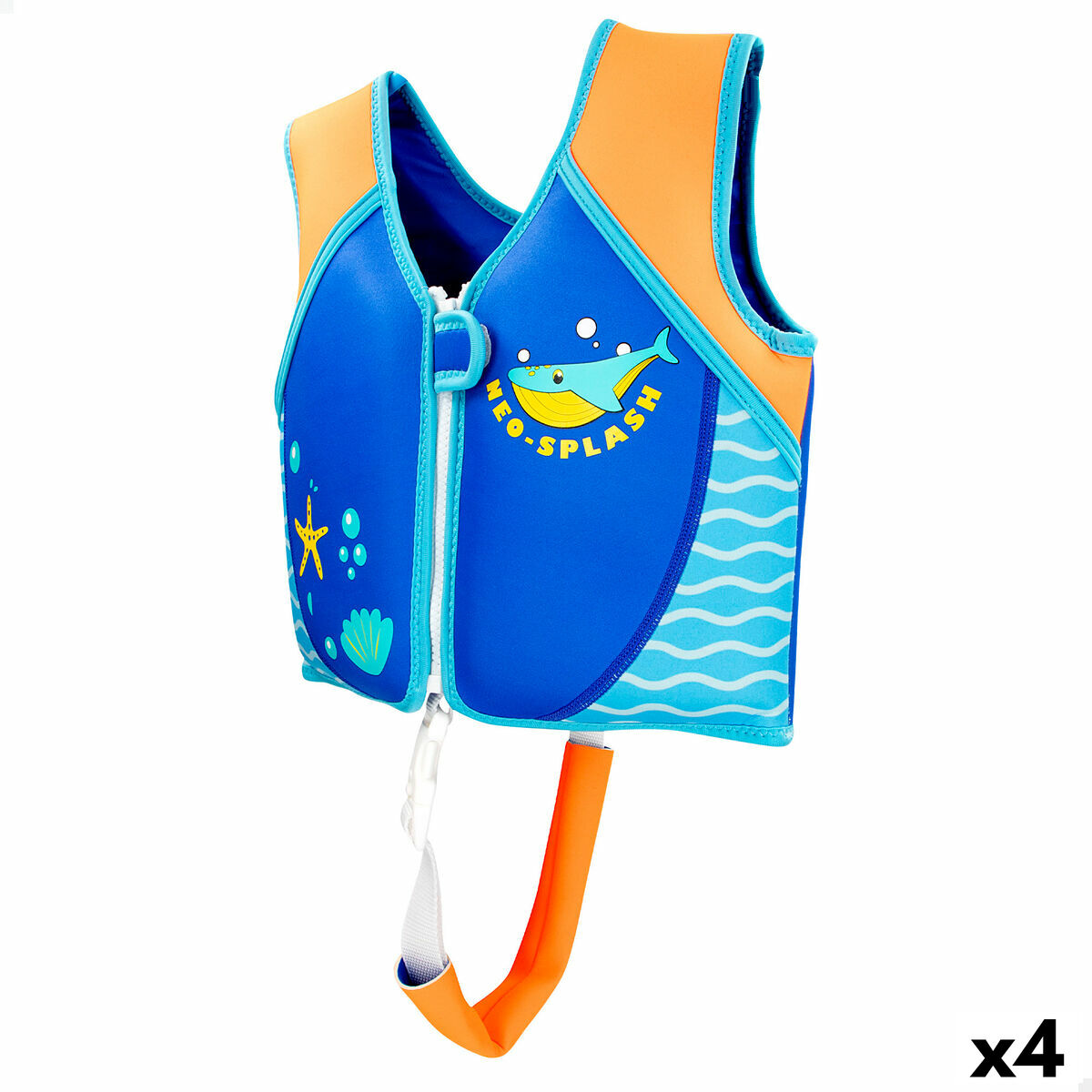 Ζωηρόχρωμο AquaSport 30 x 31 x 10 cm Μπλε (4 Μονάδες)