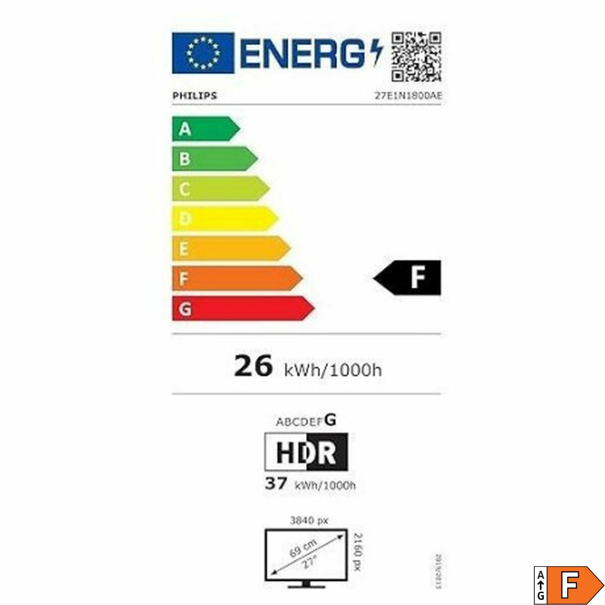 Picture of Gaming Monitor Philips 27E1N1800AE/00 27" 4K Ultra HD
