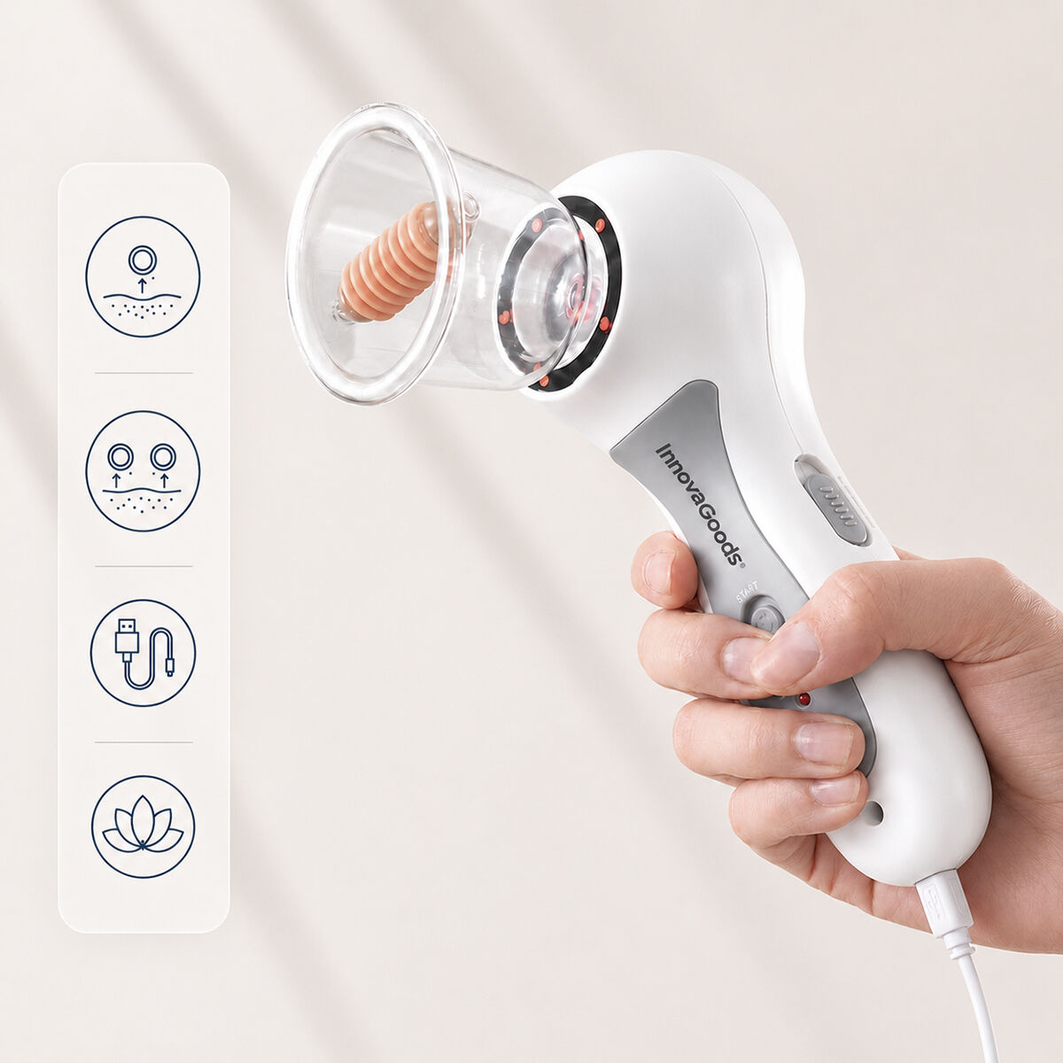 Pro Anticellulitisapparaat met Vacuümtherapie InnovaGoods