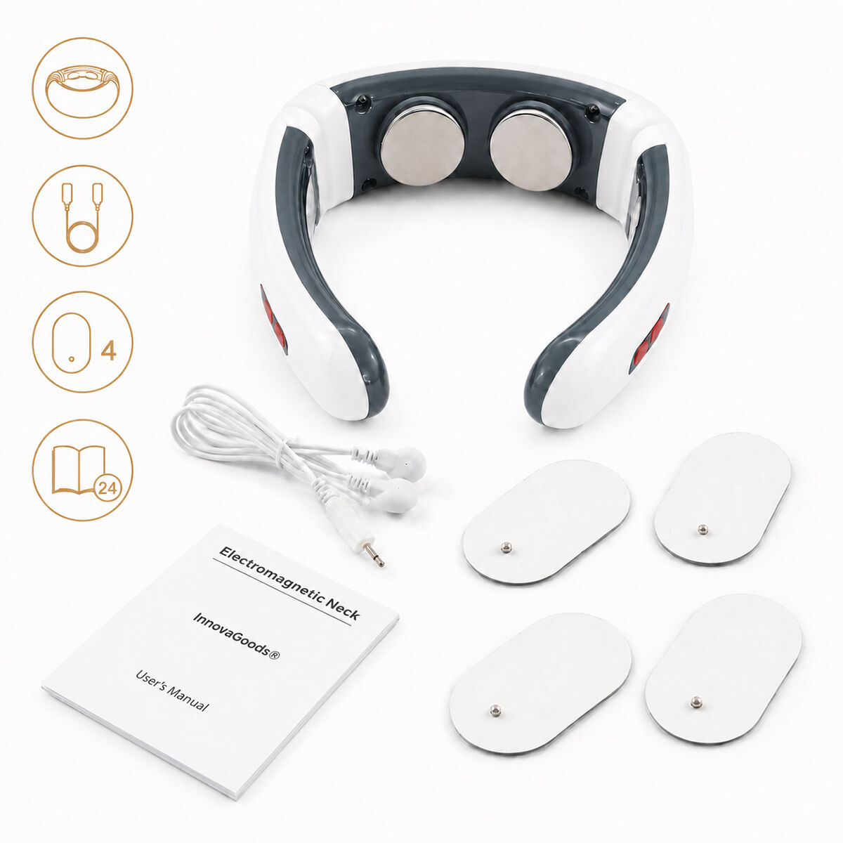 Aparelho de Massagem Eletromagnética para Pescoço e Costas Calmagner InnovaGoods