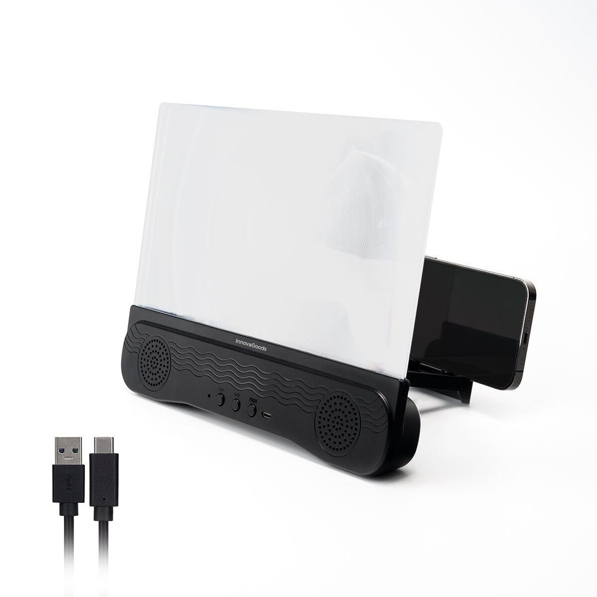 Picture of Rechargeable Screen Magnifier with Speaker for Mobile Phones Screenier InnovaGoods (Refurbished C)