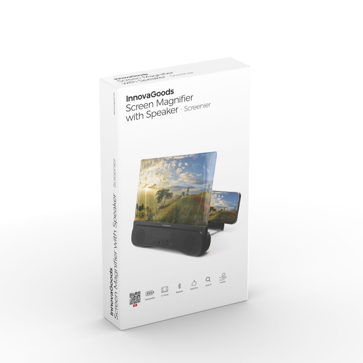 Picture of Rechargeable Screen Magnifier with Speaker for Mobile Phones InnovaGoods (Refurbished B)