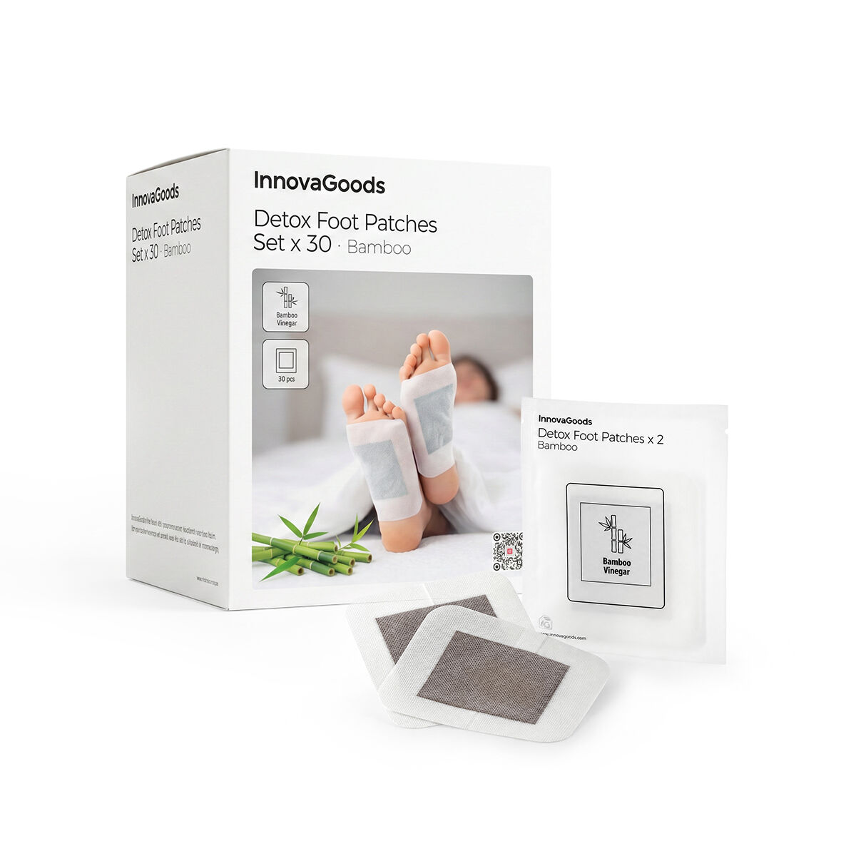 Detox Fußpflaster Bamboo InnovaGoods 30 Stück - Thumbnail 7