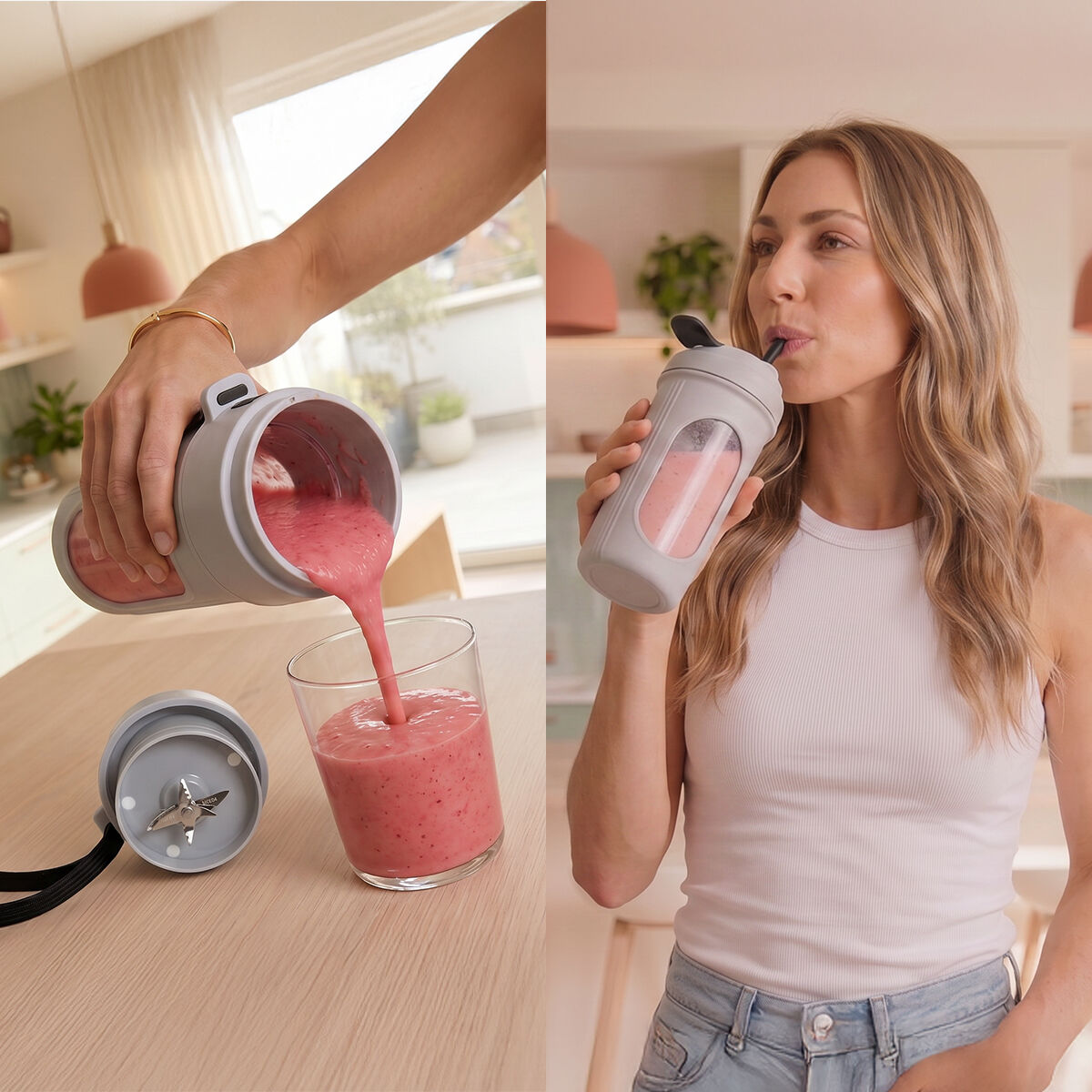 Trabgarer Standmixer mit Akku Wellsy InnovaGoods - Thumbnail 2