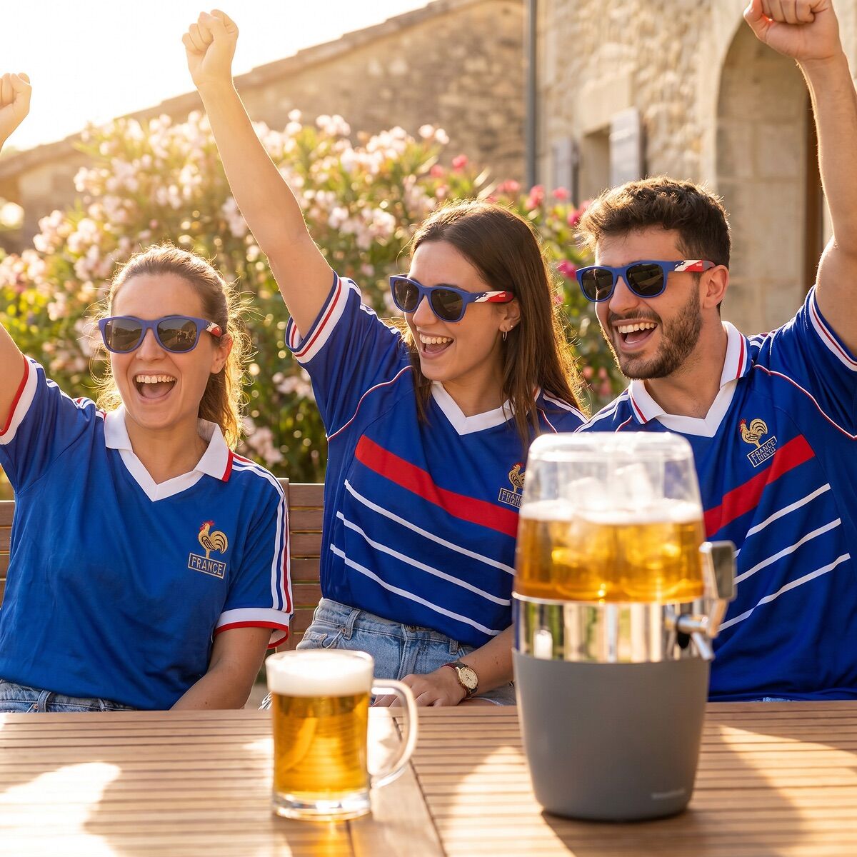 Set Bierspender mit Kühlung InnovaGoods und 2 rollbare Sonnenbrillen Sunfold France - Thumbnail 4